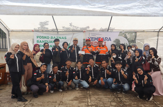 Penyaluran Donasi Bencana Longsor Cisarua X Baznas