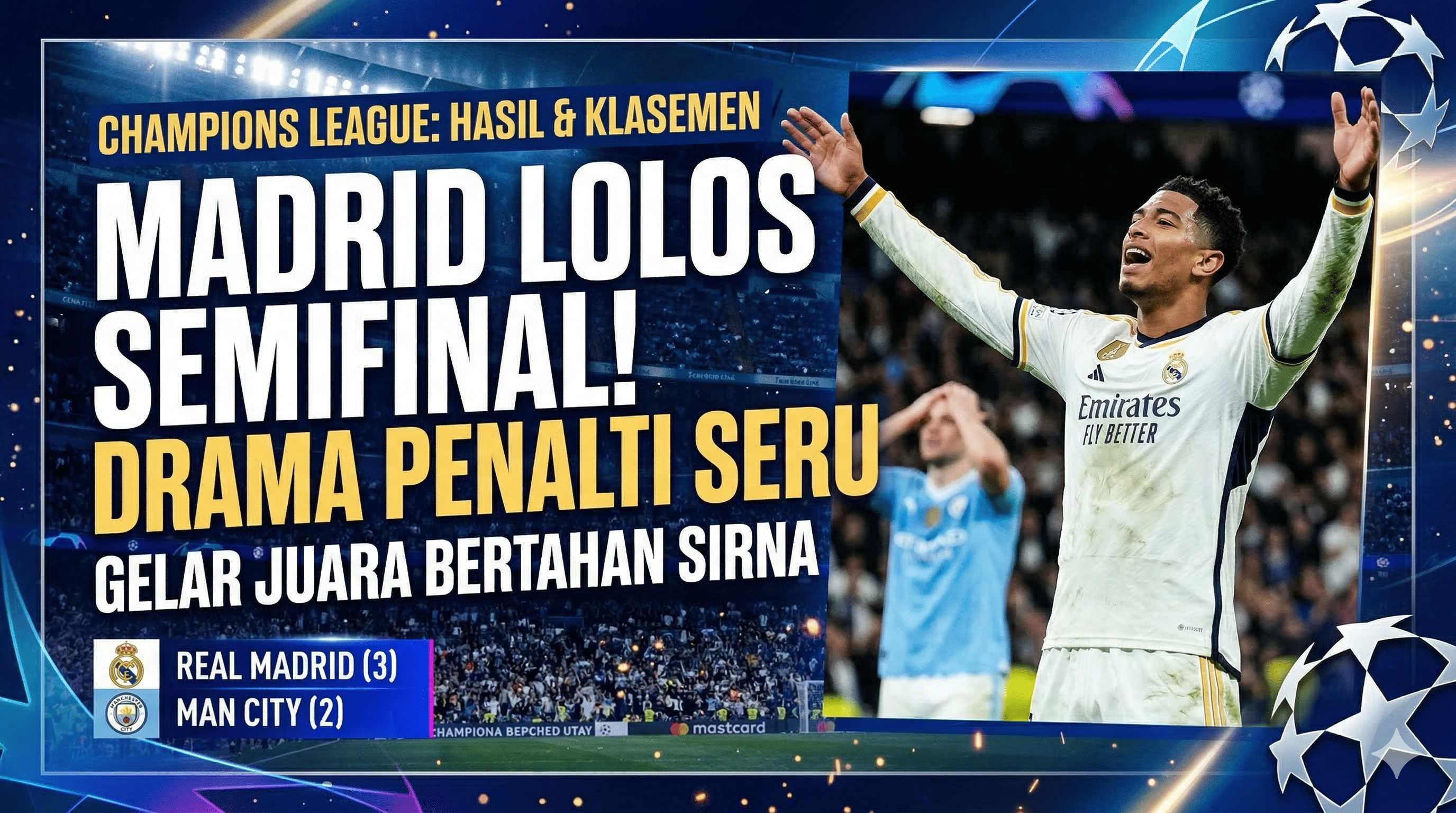 Real Madrid Melaju ke Semifinal Champions League Lewat Drama Penalti
